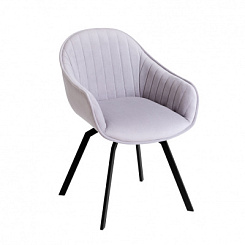 Стул поворотный Тико на металлокаркасе (тк. V Confetti silver, т.820 (Черная шагрень)) Стул поворотный Тико на металлокаркасе (тк. V Confetti silver, т.820 (Черная шагрень))