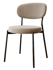 Стул DC-22225 (каркас черный тк.Капучино/ Velvet HLR-7) Стул DC-22225 (каркас черный тк.Капучино/ Velvet HLR-7)